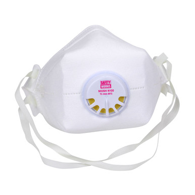 White OS N100 Particulate Respirator, Cup, W/Exhalation Valve, Nosepiece 10/Pack, Bulk Package Particulate Respirators SWX00398