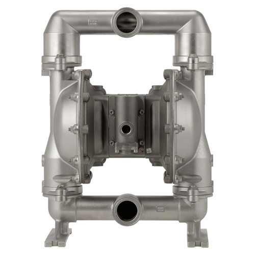 ARO Sanitary Series 1 1/2 in. Tri-Clamp Air Diaphragm Pump w/ PTFE with Santoprene Backup Diaphragms, PTFE Balls & Stainless Steel Seats