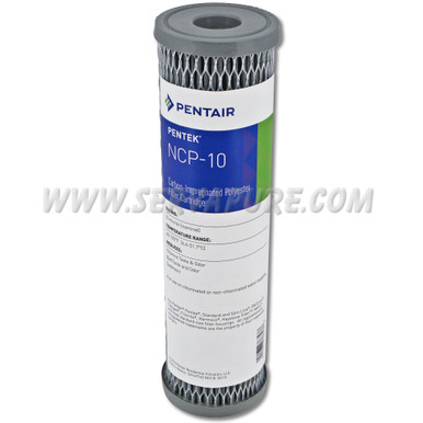 Pentek 155367, NCP-10 Pleated Carbon-Impregnated Polyester, 2.5'' x 10''