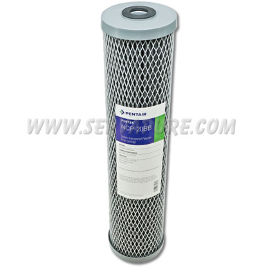 Pentek 155382, NCP-20BB Pleated Carbon-Impregnated Polyester, 4.5'' x 20''