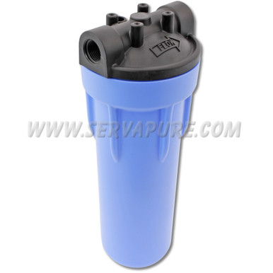 LIMITED QUANTITIES - NO REPLACEMENT - Pentek 158620, 3G Slim Line, 1/2'' In/Out, 10'' Blue/Black, MB No PR, PLT4
