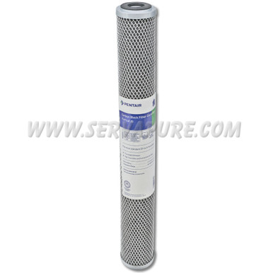 Pentek 455904-43, FloPlus-20 Carbon Filter, 2.5'' x 20'', 0.5 Micron