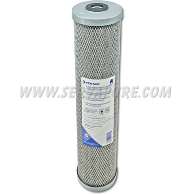 Pentek 455906-43, FloPlus-20BB Carbon Filter, 4.5'' x 20'', 0.5 Micron