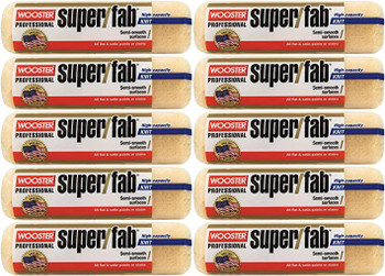 Wooster Genuine 9" Super/Fab 3/4" Nap Roller Cover 10-Pack, R241-9-10PK