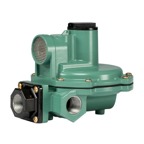 Emerson Fisher Type R642 3/4 in. FNPT Aluminum Second Stage Regulator w/ 9-13 in. w.c. Spring, 900K BTU/HR - Angle Body