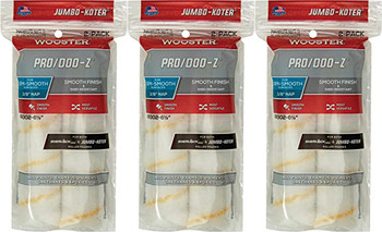 Wooster 6.5" Jumbo-Koter Pro/Doo-Z 3/8" Nap 3 Sets Of 2-Pack Roller Cover # RR302-6.5-3PK
