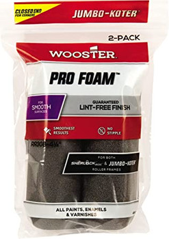 Wooster 4.5" Jumbo-Koter Pro Foam Closed-End 2-Pack Roller Cover - RR308-4.5