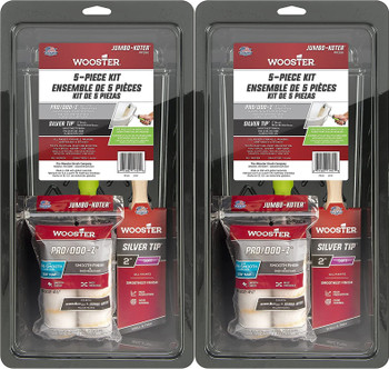 Wooster Genuine 4.5" Jumbo-Koter Pro/Doo-Z & Silver Tip Kit 2-Pack # RR396-4.5-2PK