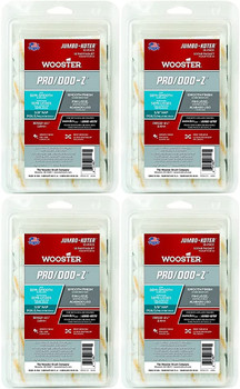 Wooster Genuine 4.5" Jumbo-Koter Pro/Doo-Z 3/8" Nap 4 Sets Of 10-Pack Roller Cover # RR502-4.5-4PK
