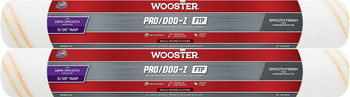 Wooster Genuine 18" Pro/Doo-Z FTP 3/16" Nap Roller Cover 2-Pack, RR665-18-2PK