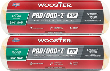 Wooster Genuine 9" Pro/Doo-Z FTP 3/4" Nap Roller Cover 2-Pack, RR668-9-2PK