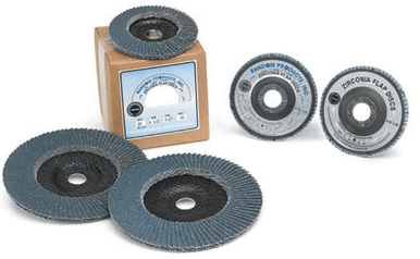 5x7/8 80-Grit Type-27 Zirconia Flap Discs (10/Pkg.)