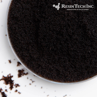 ResinTech CG8-H-BL 8% Crosslinked Cation Exchange Resin, H Form, Black Color, 1 Cubic Foot