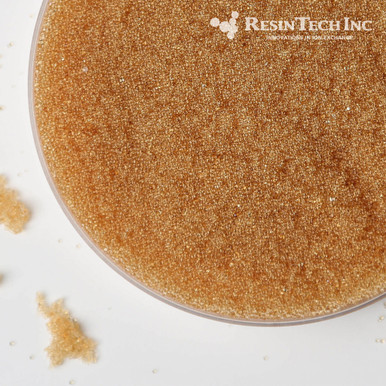 ResinTech CG8 8% Crosslinked Cation Exchange Resin, H Form, 1 Cubic Foot