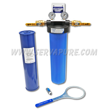 Serv-A-Pure 71200P, Professional Grade Whole House Hydrogen Sulfide/Iron Removal Cartridge Filter System