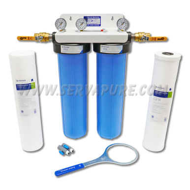 Serv-A-Pure 72130P, Professional Grade Whole House Sediment/Taste & Odor Removal Filter System