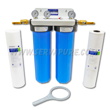 Serv-A-Pure 72160S, Whole House Sediment/Chloramine Reduction Cartridge Filter System