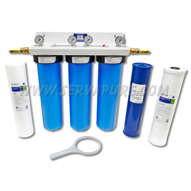 Serv-A-Pure 73123S, Whole House Sediment/Taste & Odor/Iron/Hydrogen Sulfide Removal System