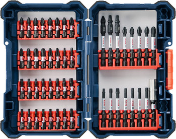 Bosch Genuine 48 pc. Impact Tough Screwdriving Custom Case System Set - 2610045674