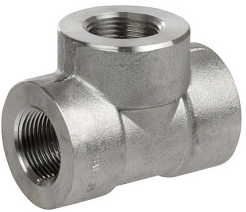 Smith Cooper 3000# Forged 316 Stainless Steel 1/4 in. Tee Fitting - Threaded - Fig. S4036T