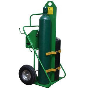 Welding Oxygen and Fuel Cart with Cabinet and Firewall - 66" in Height 1324 IIE-FW