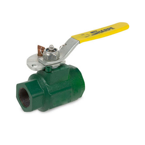 Sharpe 2 1/2 in. NPT Ductile Iron 2000 WOG Full Port Locking Ball Valve - Threaded