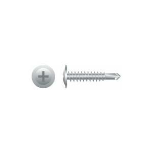 #8-18 x 1-5/8" 410 Stainless Steel Phillips Modified Truss (R/W) Head, Passivated & Waxed Self-Drilling Screws, #2 (3000/Bulk Pkg)