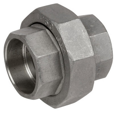 Smith Cooper 3000# Forged Stainless Steel 1/4 in. Union Fitting - Socket Weld - Fig. S5036U