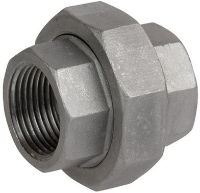 Smith Cooper Cast 150# Stainless Steel 1 1/2 in. Union Fitting - Threaded - Fig. S3116U