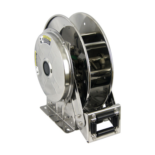 Hannay Reels SSN700 Series Stainless Steel Spring Rewind Reel, Reel Only, 1/2 in. x 35 ft., SSN716-16-17-10.5J