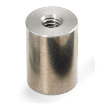 1/8" OD x 9/16" L x #2-56 Thread Stainless Steel Female/Female Round Standoff (1,000/Bulk Pkg.)
