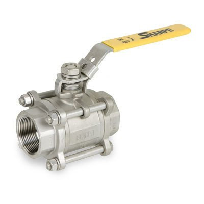 Sharpe 1/2 in. NPT 3-Piece 316 Stainless Steel 1000 WOG Ball Valve - Full Port