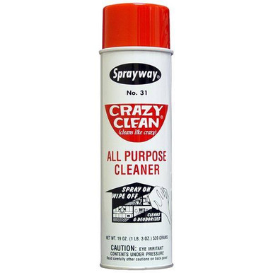 Crazy Clean All Purpose Cleaner, 19 oz Aerosol, 12/Case
