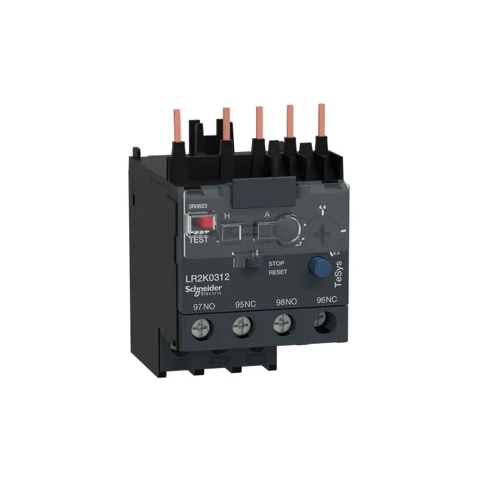 Schneider LR2K0312 Thermal Overload Relay, TeSys K, 3.7 to 5.5 Amp