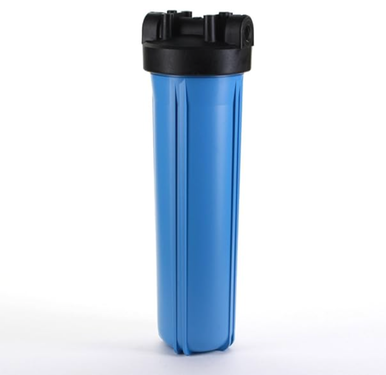 Hydronix HF45-20BLBK10, 20" Blue, 4.5" Body, 1" Black Cap Filter Housing
