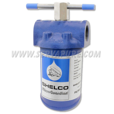 Shelco FOC-394, 5'' Cast Iron and Steel Filter Housing, 1/2'' In/Out
