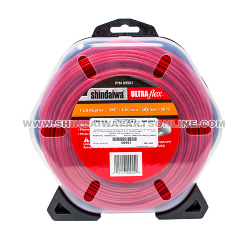 09501 UltraFlex Round Red Trimmer Line SHINDAIWA Genuine OEM Part