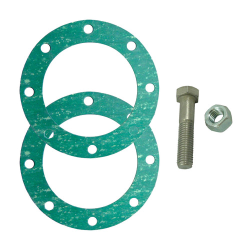 JME 4 in. x 1/16 in. Thick Fiber TTMA Full Face Flange Gasket Nut & Bolt Sight Glass Kit