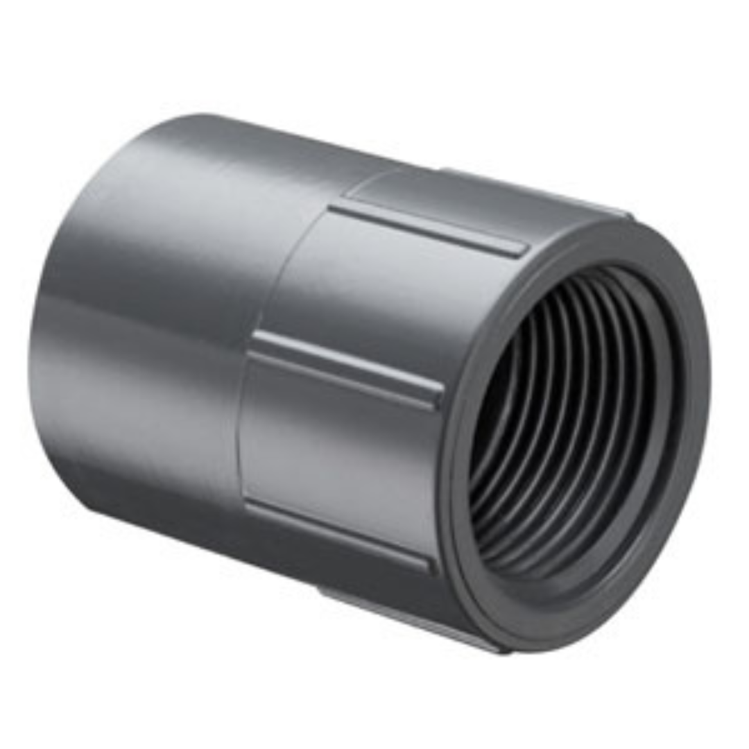 Spears 835-020 Sch 80 PVC 2 Inch Female Adapter, Socket x FNPT