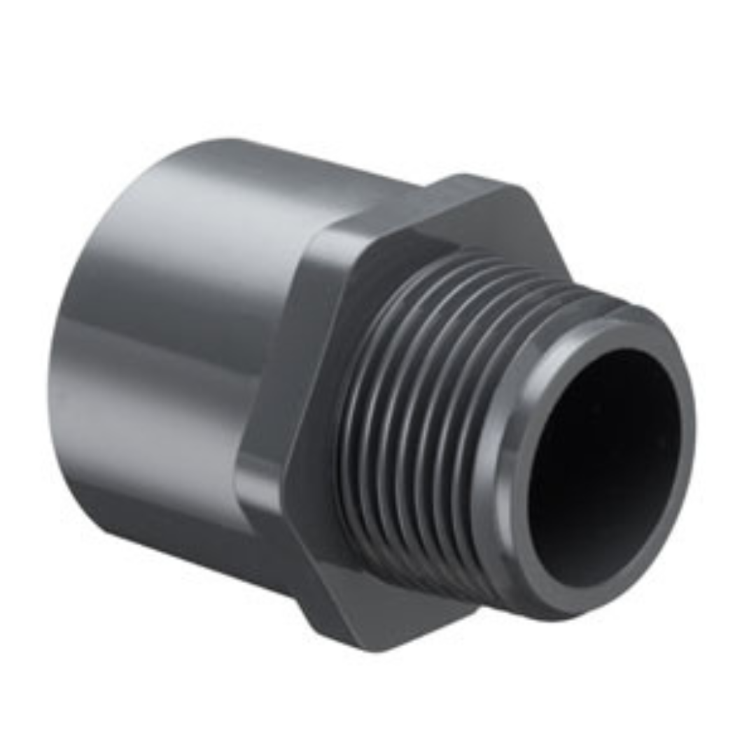 Spears 836-060 Sch 80 PVC 6 Inch Male Adapter, Socket X MNPT