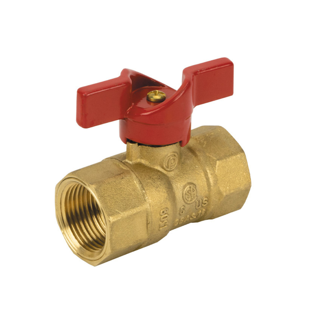 Jomar 102-505 1 Inch FIP 2 Piece Gas Ball Valve, 400 WOG - Carton of 10
