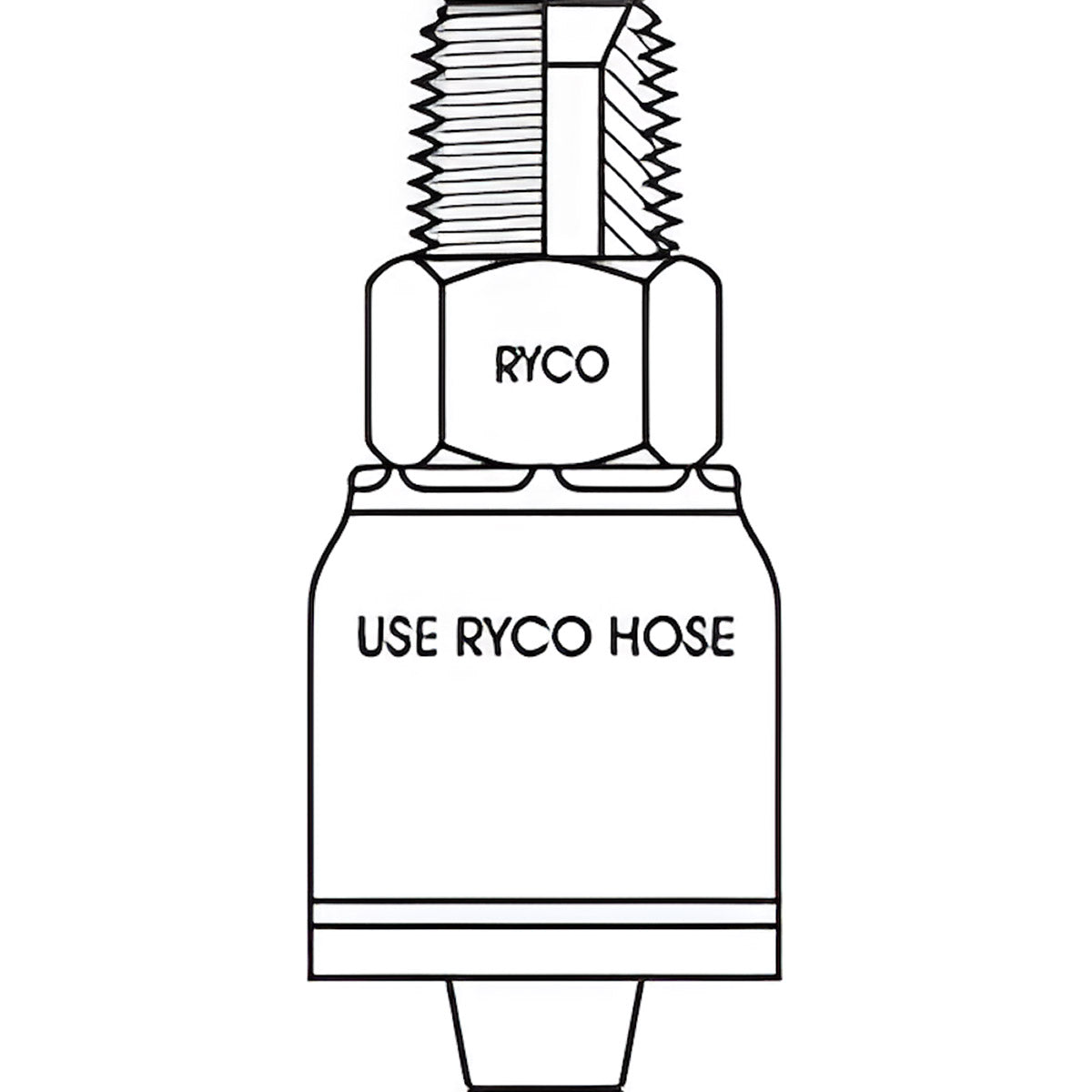 BSPT MALE WITH 1/4 INCH THREAD FOR 1/4 INCH HOSE
