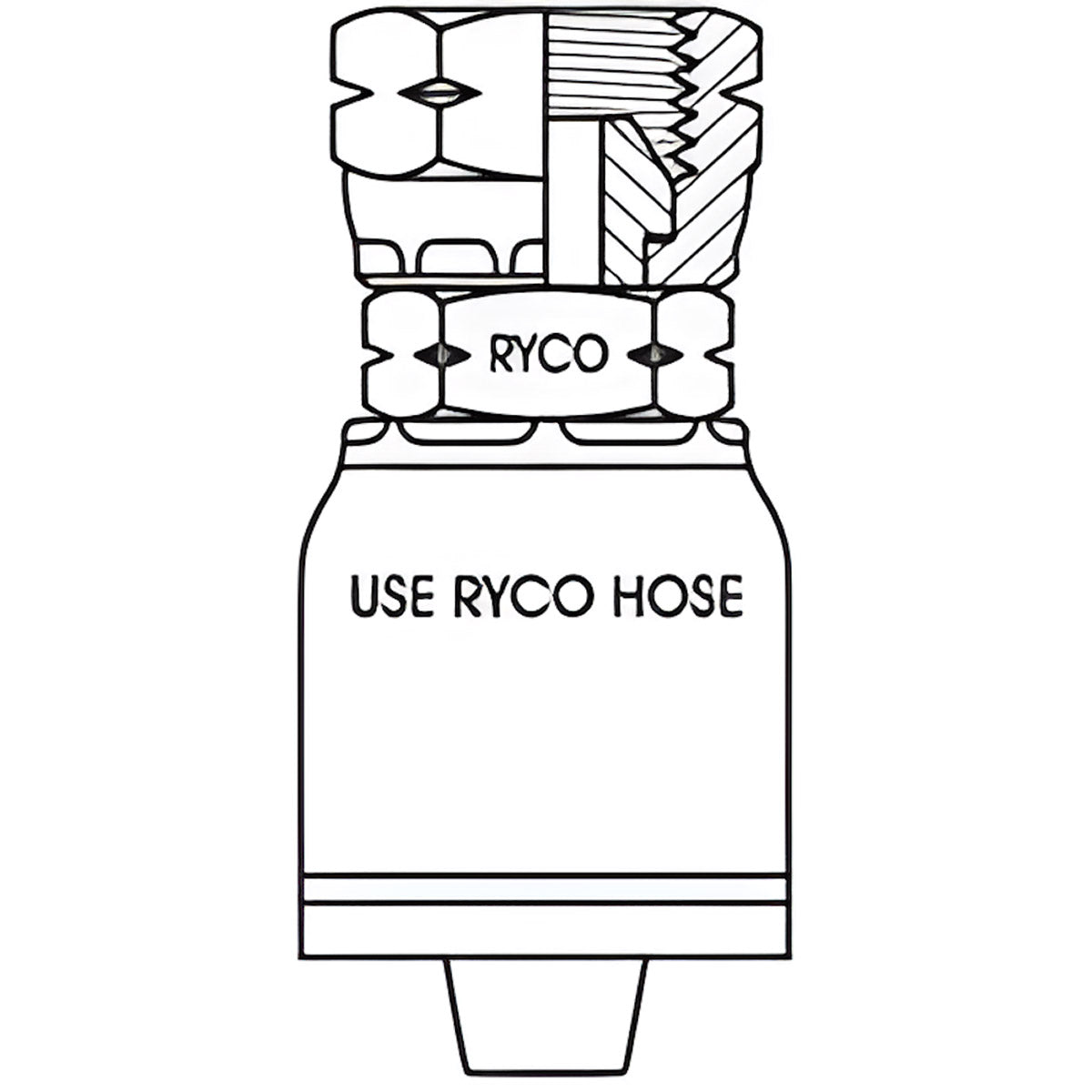 NPSM FEMALE SWIVEL WITH 1/4 INCH THREAD FOR 1/4 INCH HOSE