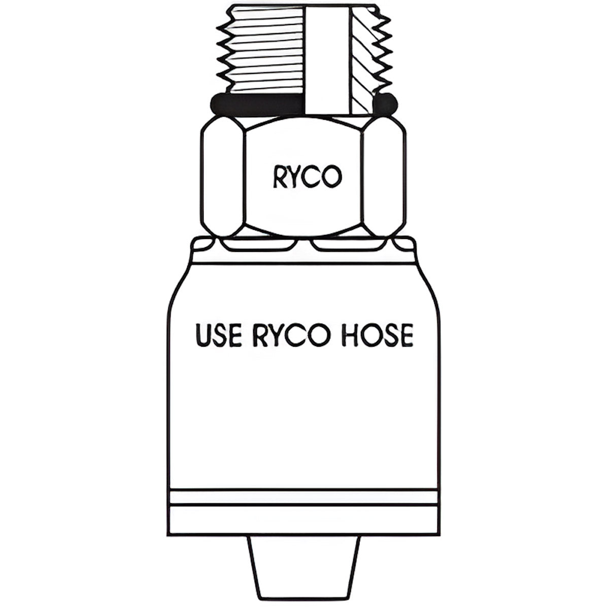 UN O-RING MALE WITH 7/8 INCH THREAD FOR 1/2 INCH HOSE