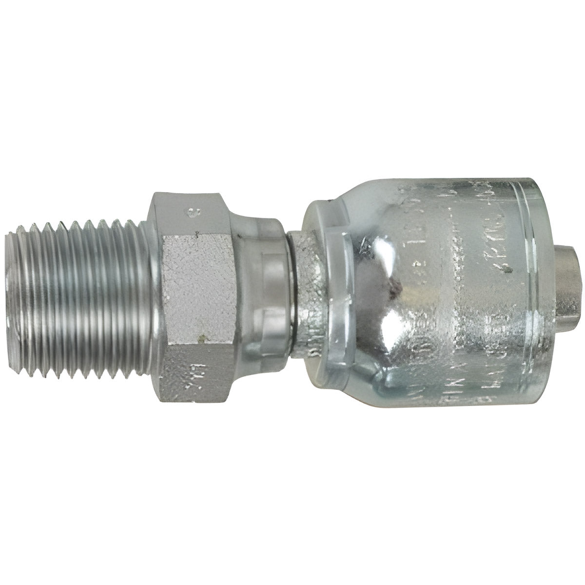 NPT MALE SWIVEL WITH 1/2 INCH THREAD FOR 3/8 INCH HOSE