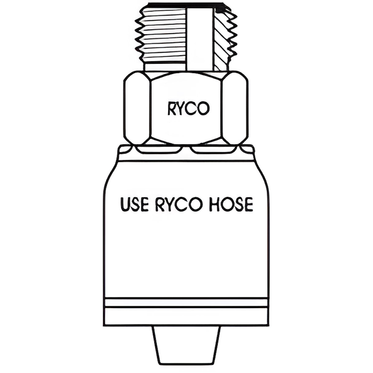 ORFS MALE WITH 11/16 INCH THREAD FOR 1/4 INCH HOSE