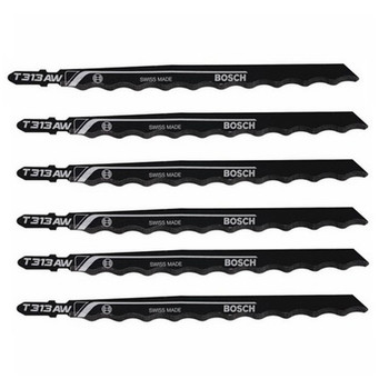 Bosch 6 Pack of 6 Inch Edge for Soft Materials Jig Saw Blades - T313AW3-2PK