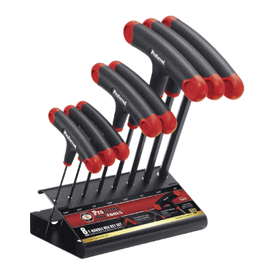 8 Piece (Metric 2-10mm) Metric Proferred T-Handle Hex Key Set