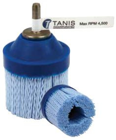 2-1/2" Stem Mounted End Brush, .040/80 CeramiX Abrasive Filament, 1/4" Stem Diameter 32335