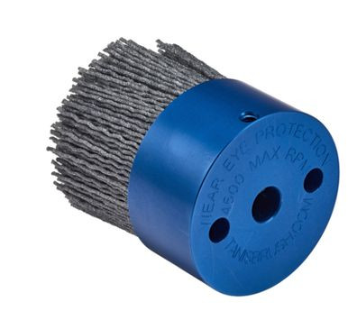 3" Mini Disc Brush, .045X.090/80 Silicon Carbide, 3/8" A.H. 34665